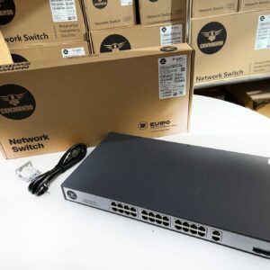 COMMANDO Scout E1000 24GE Full PoE/PoE+, 2GE+2SFP Uplinks, 450W, Unmanaged Switch
