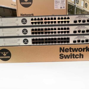 COMMANDO Scout E1000 24FE Full PoE/PoE+, 2GE/2SFP Combo Uplinks, 450W, Unmanaged Switch